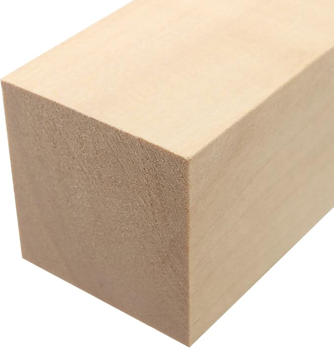 JOIKIT 10 Pack 6 x 2 x 2 Inches Basswood Carving Blocks, Unfinished Soft Wood
