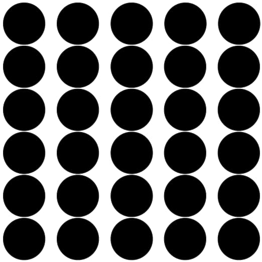 30Pcs 1 inch Black Acrylic Discs Acrylic Circle Blanks | 0.04inch Thick Round