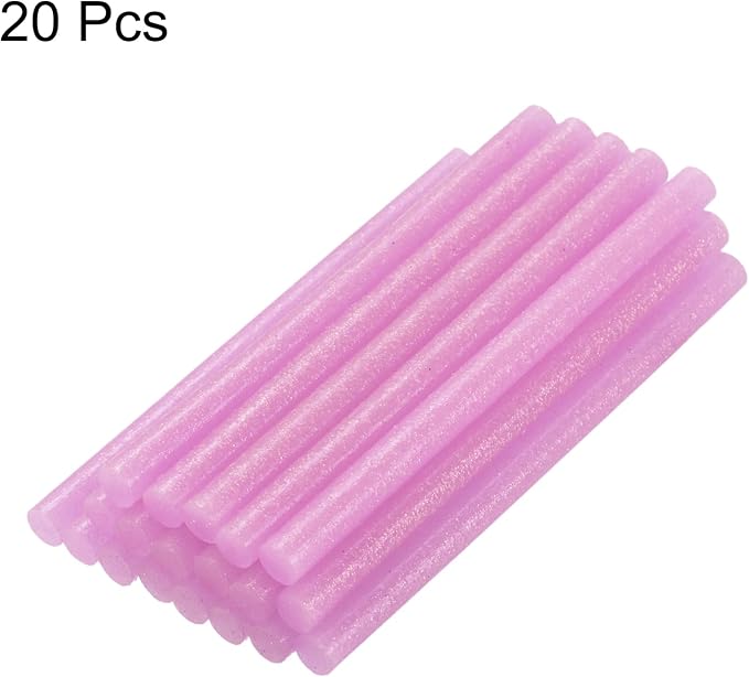 uxcell 20pcs Hot Glue Sticks for Glue Gun 7mm/0.27-inch x 8-inch Mini Hot Melt