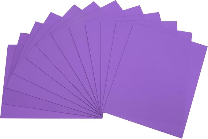 uxcell Dark Purple EVA Foam Sheets, 11.8x7.9 in 2mm Thick Handicraft Foam Paper