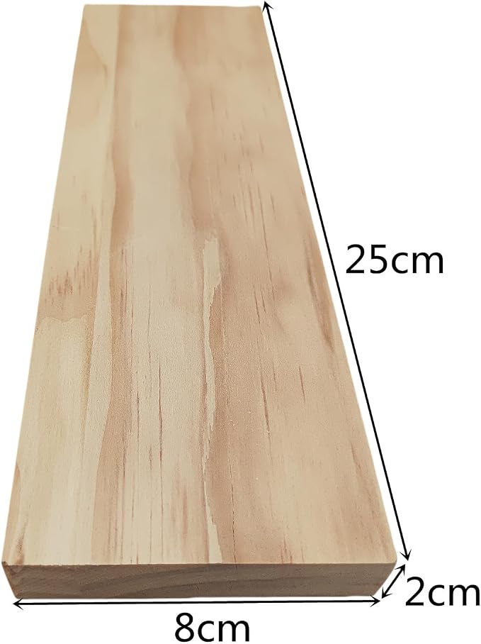 6PCS Rectangle Wood Boards Unfinished Wood Blocks
