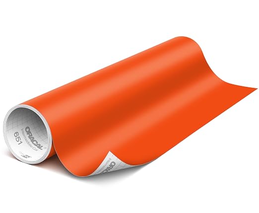 ORACAL 651 Matte Orange Vinyl Durable Roll Easy to Weed Permanent Adhesive