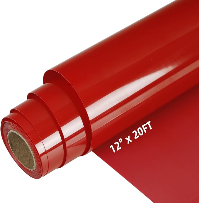 Guangyintong Red Puff Heat Transfer Vinyl HTV Rolls