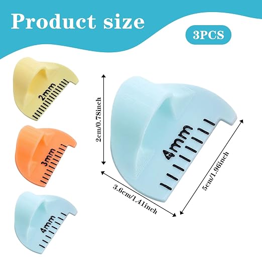 Finger Sewing Ruler, Quilting Templates, Hand Stitch Spacing Tool, Even
