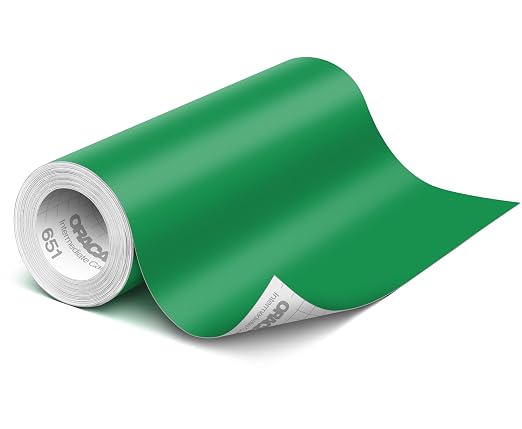 ORACAL 651 Matte Green Vinyl Durable Roll Easy to Weed Permanent Adhesive Craft