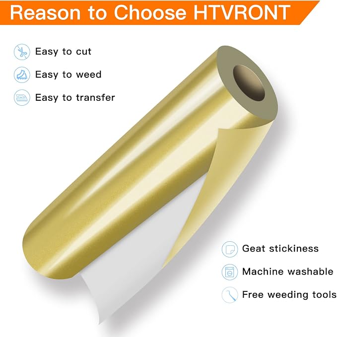 HTVRONT HTV Vinyl Rolls Heat Transfer Vinyl
