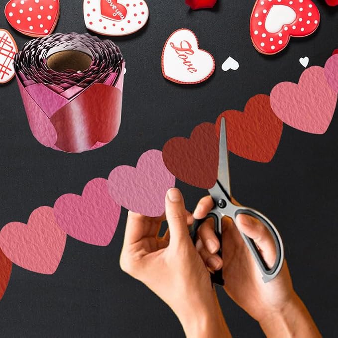 69 Feet Bulletin Board Borders Valentine's Day Rolled Border Trim