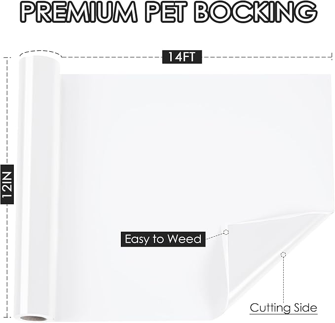 TORC White Permanent Vinyl 12" x 14 FT Glossy White Adhesive Vinyl Roll