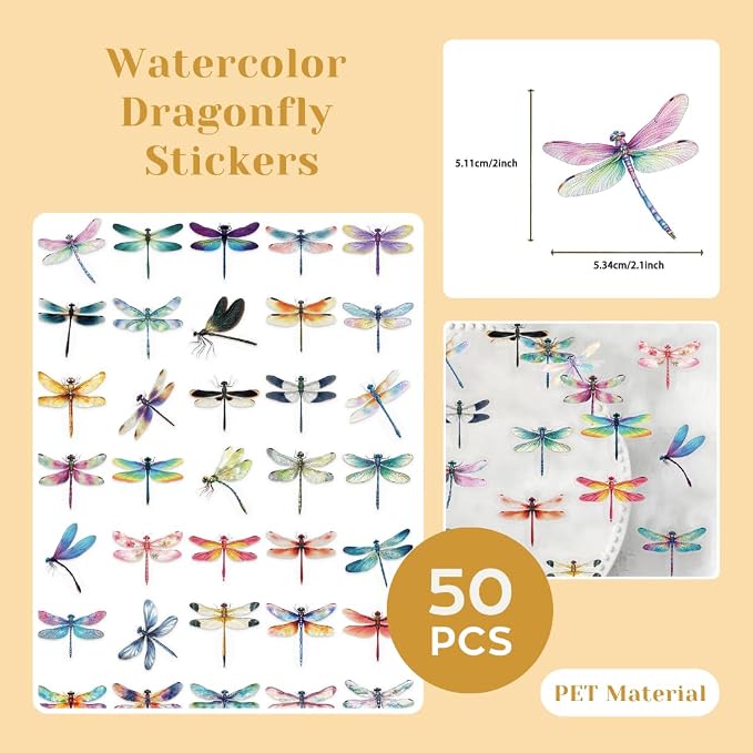 200 Pcs Clear PET Stickers