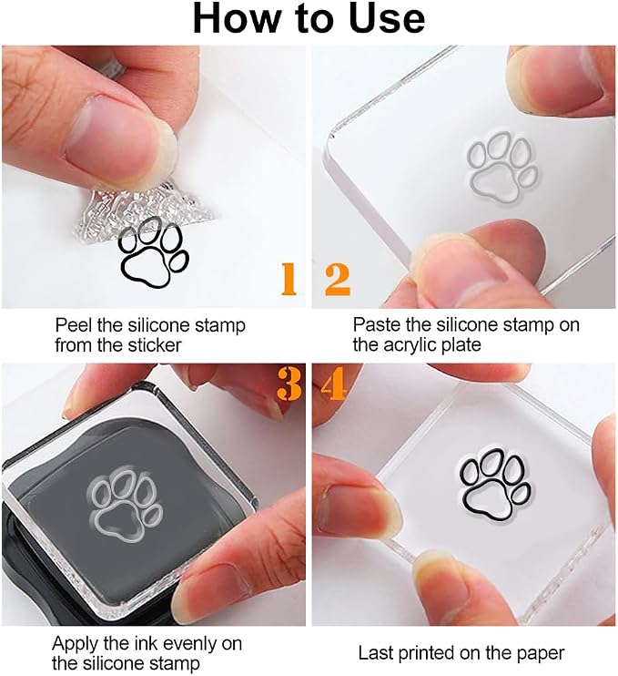 GLOBLELAND Cartoon Dog Clear Stamps