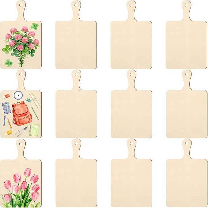 Marsui 12 Pieces Mini Wooden Cutting Board