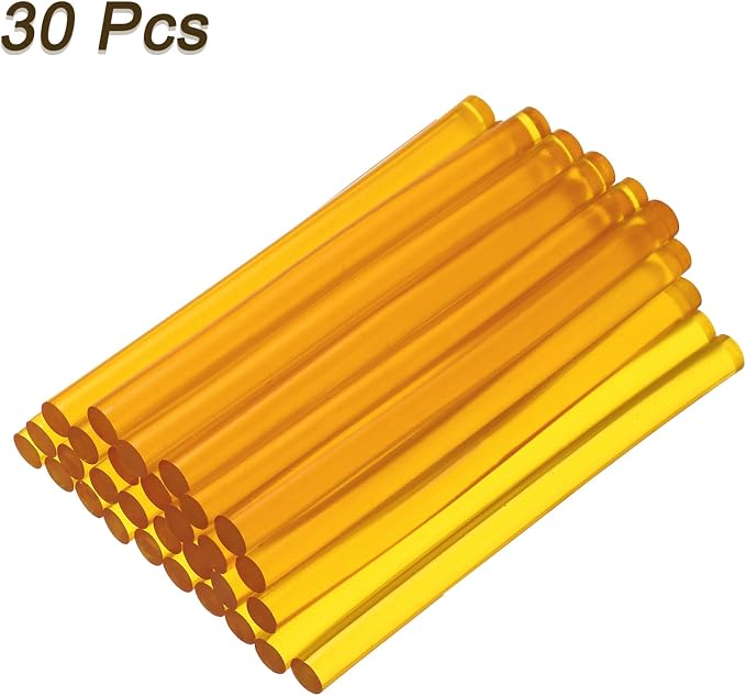 uxcell 30pcs 7mm x 100mm Mini Hot Glue Sticks