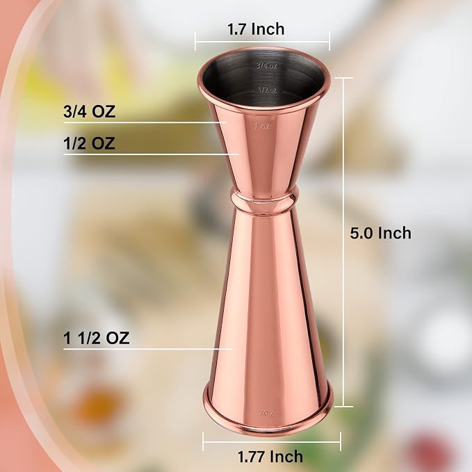 Jigger for Bartending, Briout Double Cocktail Jigger Japanese Premium 304 Food