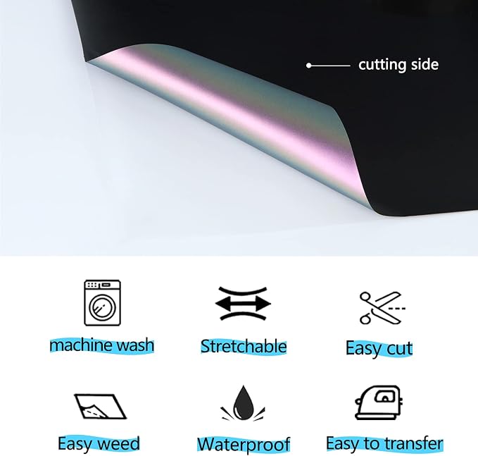 Guangyintong Chameleon HTV Rolls, Changing Color Heat Transfer Vinyl