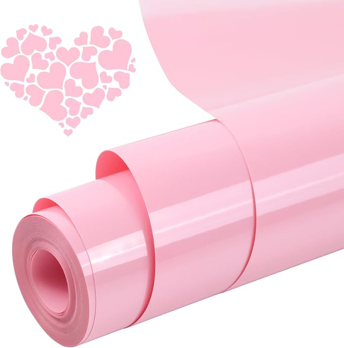 ROFISUEPU Heat Transfer Vinyl Pale Pink 12Inches x 20ft Iron on