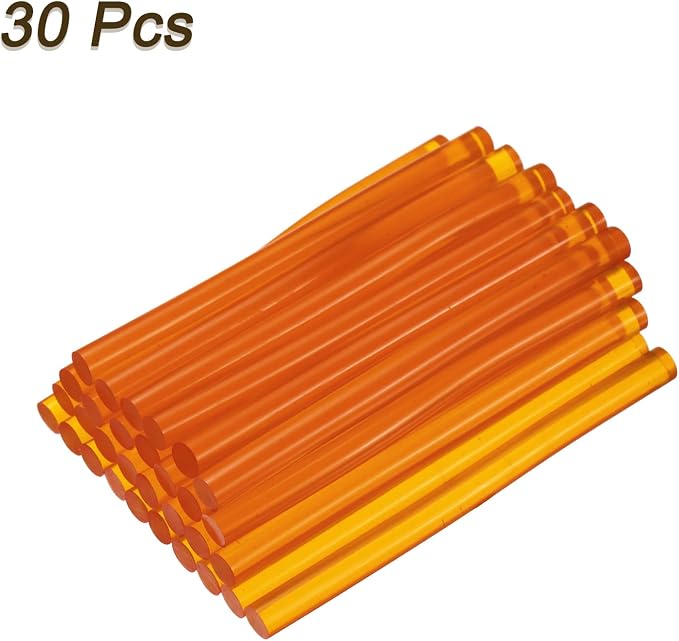 uxcell 30pcs 7mm x 100mm Mini Hot Glue Sticks