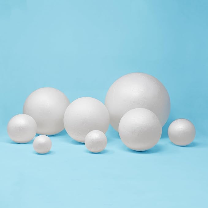 Evershine 12 Pack 5 Inch Craft Foam Ball