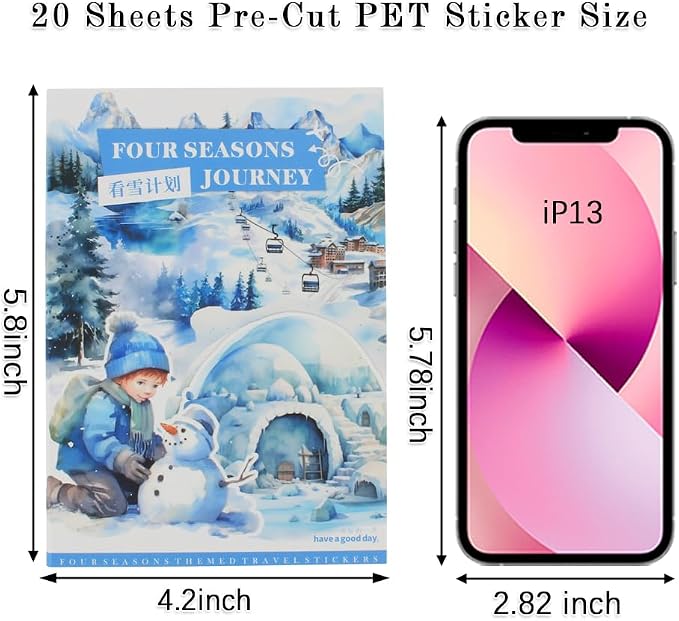 Winter Pre-Cut Journal Sticker Book