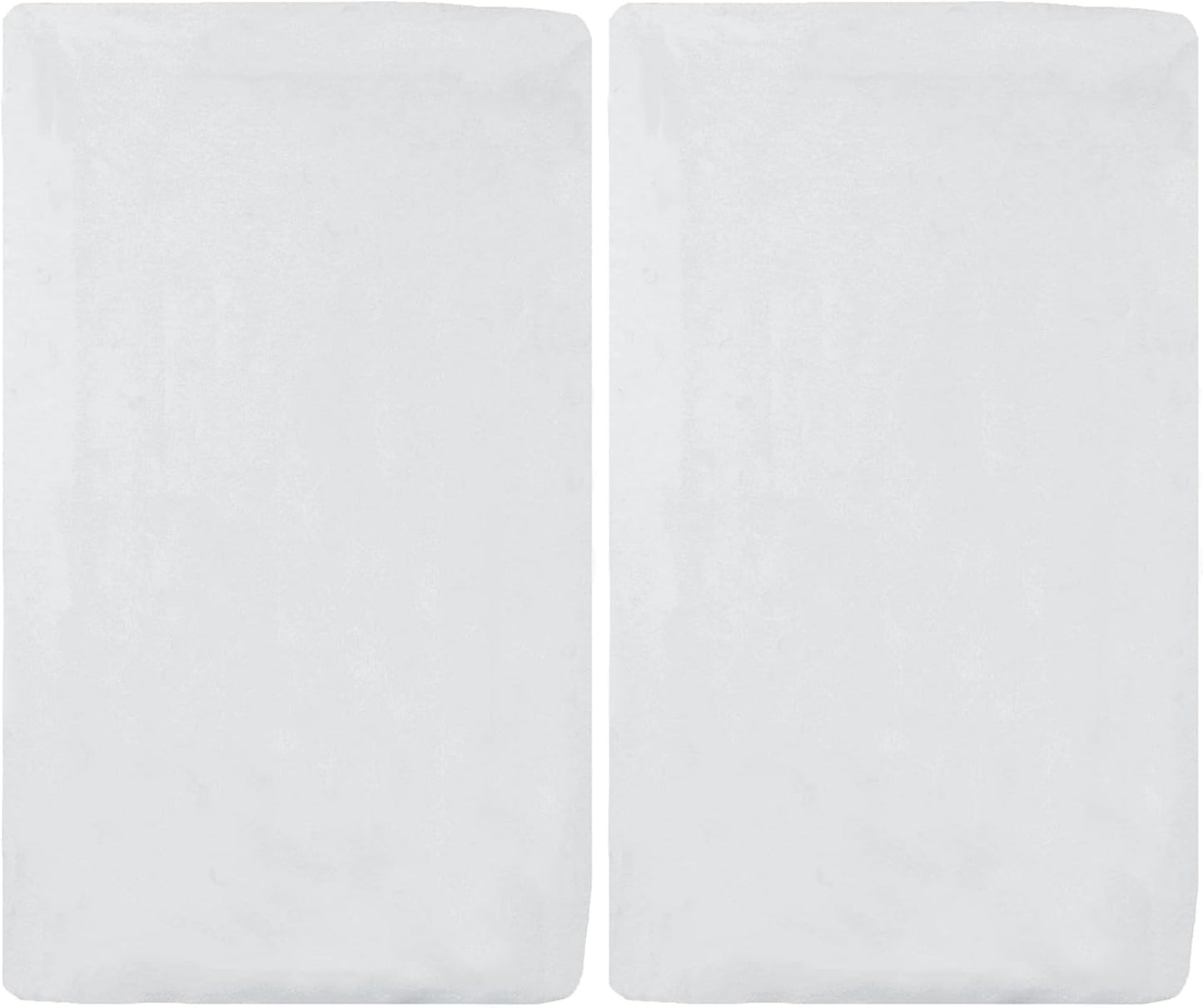American Baby Company 100% Natural Cotton Fitted Cradle/Bassinet Sheet 36" x 18" - Soft, Breathable & Hypoallergenic Bed Sheet, White, Neutral for Boys & Girls (Pack of 2)