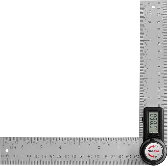 GemRed 82305 Digital Angle Finder GemRed Protractor Stainless steel 7inch 200mm