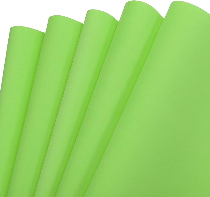 MECCANIXITY EVA Foam Sheets Green 19.7 Inch x 17.7 Inch 0.8mm Thick Crafts Foam