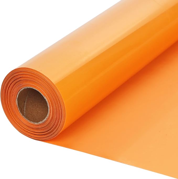 HTVVETUR Orange HTV Iron on Vinyl 12Inch by 35ft Heat Transfer Vinyl