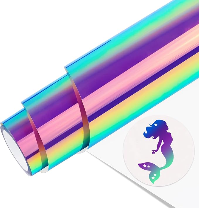 Holographic HTV Heat Transfer Vinyl, Iron on Transfers