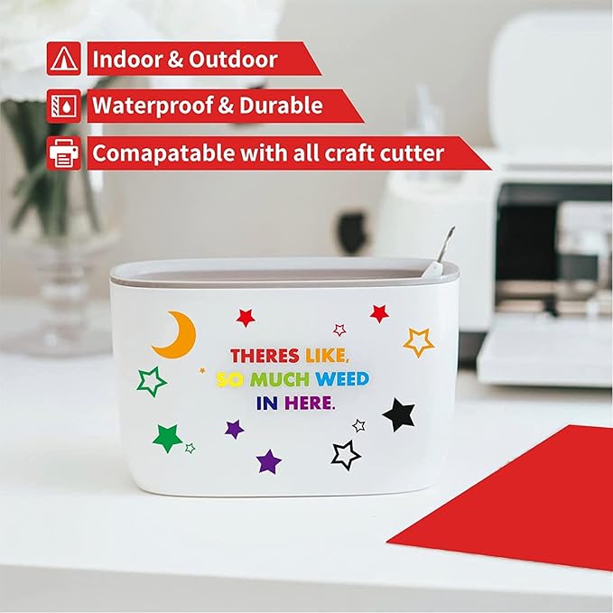 IModeur 65 Pack Matte Permanent Vinyl Vinyl Sheets