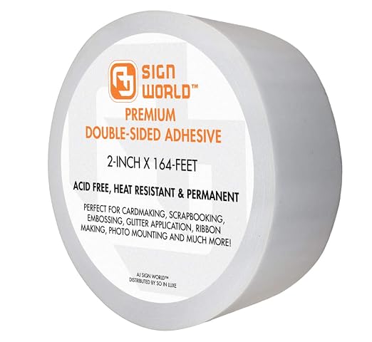Best 2" Ultra-Thin Permanent Double-Sided Tape