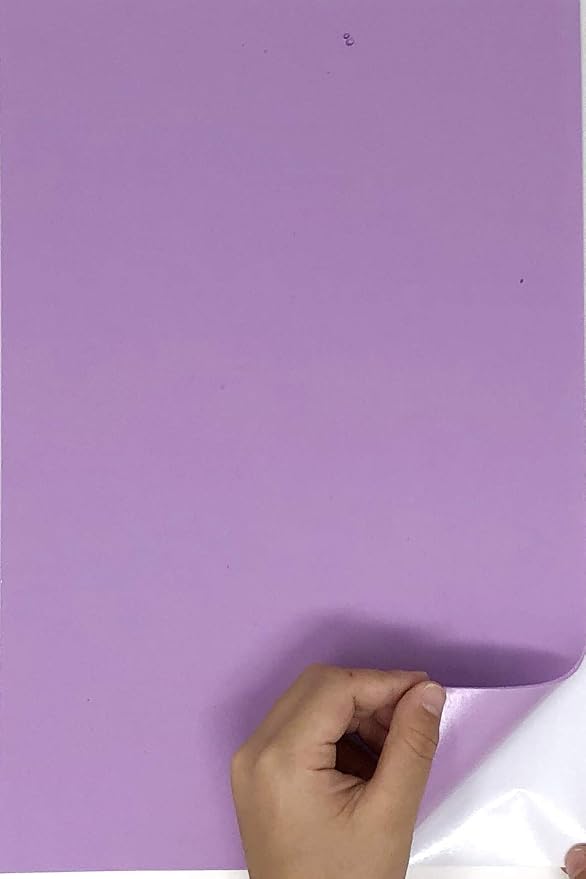 Allgala 20 Pack Self-Adhesive EVA Foam Paper 8x12 Inch Sheets-Lavender-CF85413