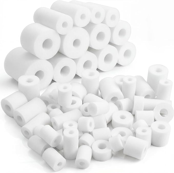 Frienda 50 Pcs Pool Noodles Bits Multicolor Craft Small Size Versatile Mixed