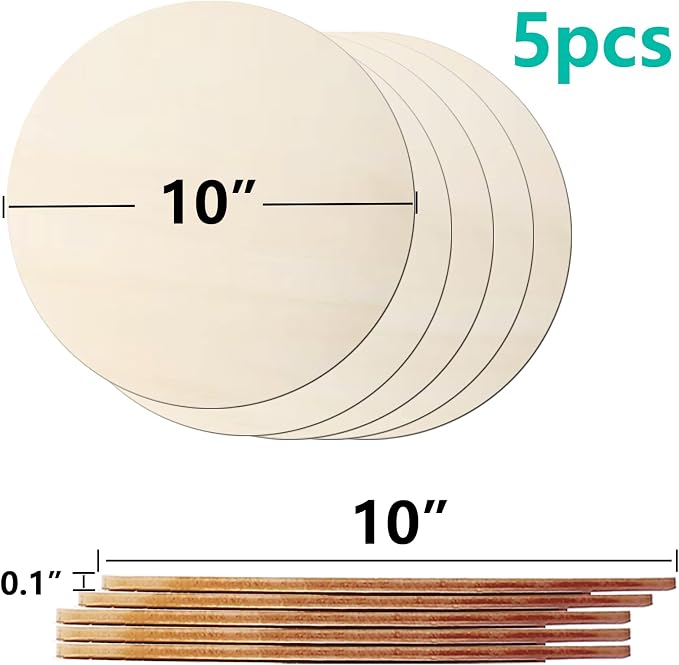 Wood Rounds for Crafts 10 Inch