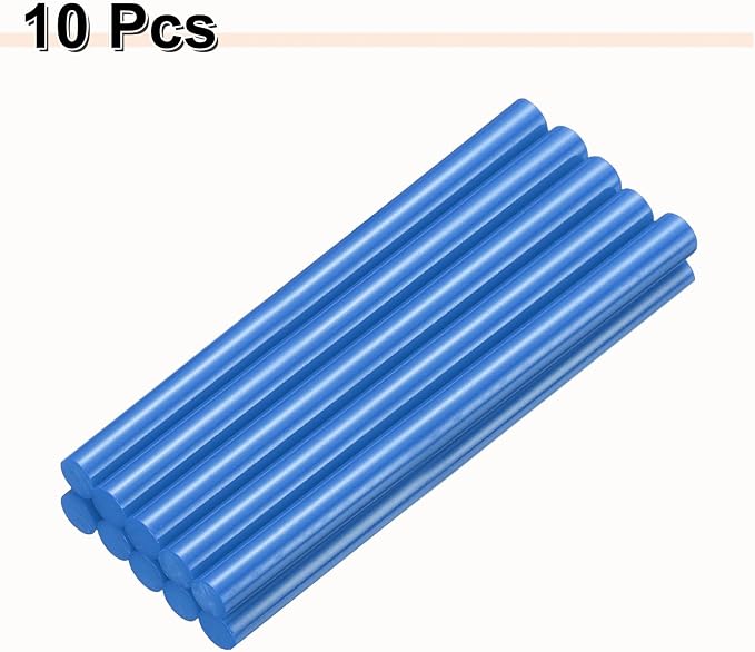 HARFINGTON 10pcs Hot Glue Sticks 0.43" Dia x 5.91" Long EVA Mini Hot Melt
