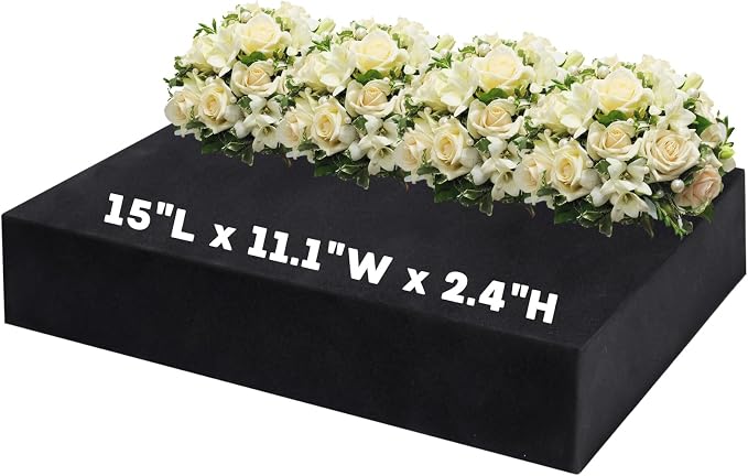 Prashent 3 Pcs Black Floral Foam Blocks