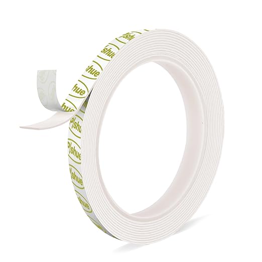 Double Sided Mounting Tape Heavy Duty, Damage Free, 0.39'' x 16.5 FT | Removable