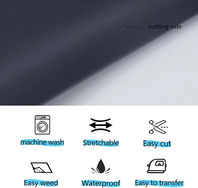 guangyintong Reflective Black Heat Transfer Vinyl HTV Rolls