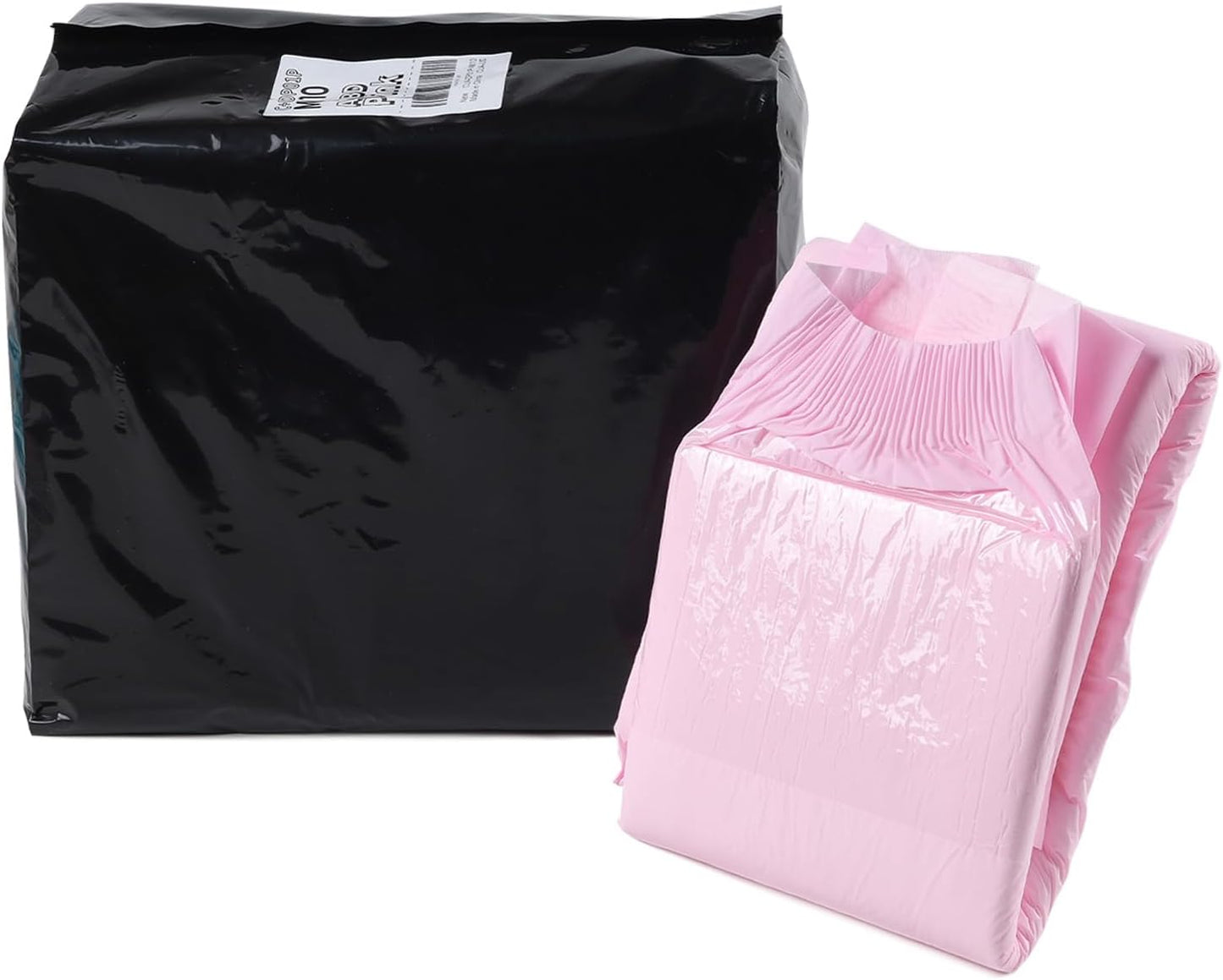 CutiePlusU Disposable Adult Diaper Heavy Absorption Dry Surface Adult Diapers All Night- Pink 10 Pieces (Medium 28"-38")