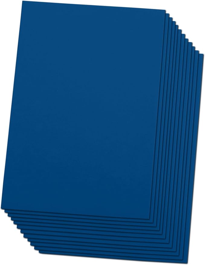 Blue Eva Foam Sheets, 2mm Thick, 6 x 9 Inch, Handicraft Foam Paper