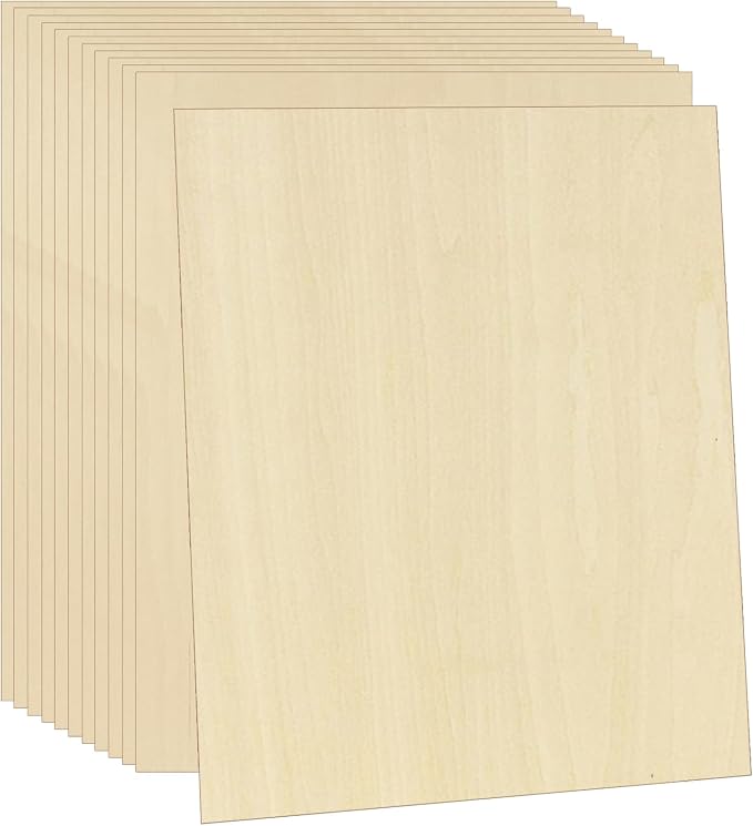 Unfinished Wood Pieces, Thin Plywood Wood Sheets