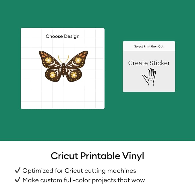 Cricut Gold Vinyl Sticker Paper | Printable Stickers