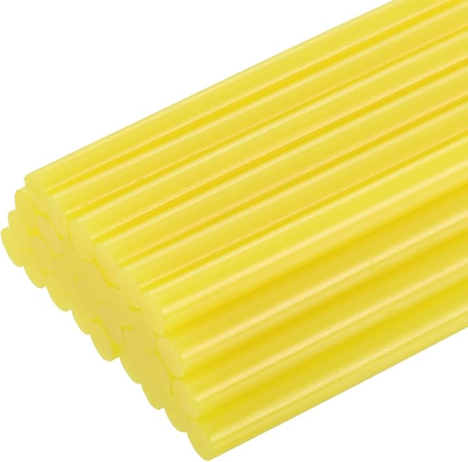 uxcell 30pcs 7mm x 100mm Mini Hot Glue Gun Sticks 4-inch x 0.27-inch High