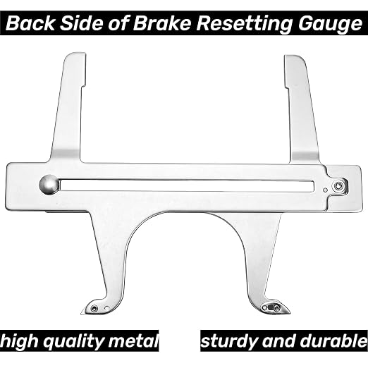 Tlence Steel Brake Resetting Gauge, Drum Brake Measuring Tool, Heavy Duty Dual