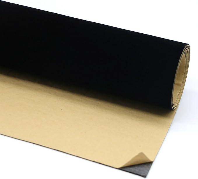 Self Adhesive Sheets Peel and Stick Velvet Flock Soft Velvet Drawer Liner DIY