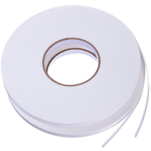 Tatuo 2 Rolls Double Sided Foam Tape 3/8 Inch by 50 Feet White PE Foam Tape