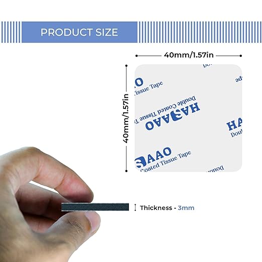 HASAAO 120 PCS Strong Double Sided Tape Heavy Duty | Strong Adhesive Strips