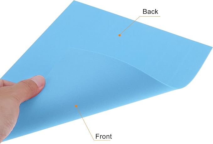 uxcell Light Blue EVA Foam Sheets, 11.8x7.9 in 1.8mm Thick Handicraft Foam Paper