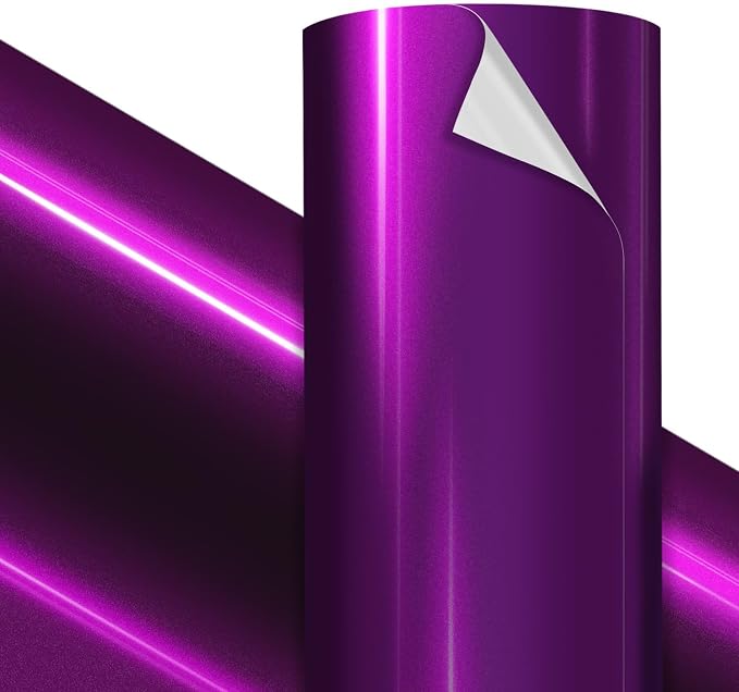 VViViD Premium Liquid Metallic Purple Craft Vinyl Roll 1ft x 5ft – Bubble-Free