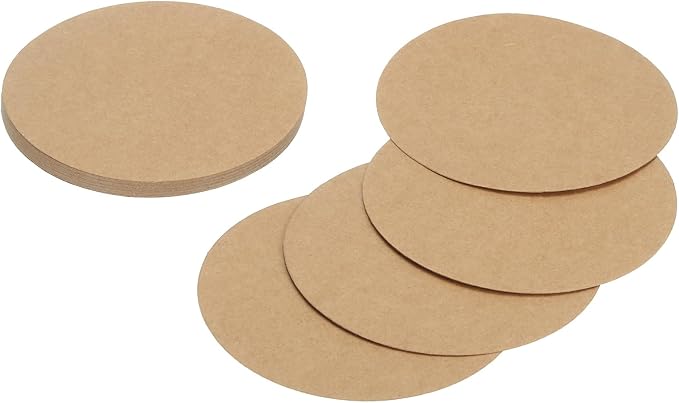 MECCANIXITY 24 Pcs Circle Card Stock, 3.9 Inch Round Cutouts Paper Thick