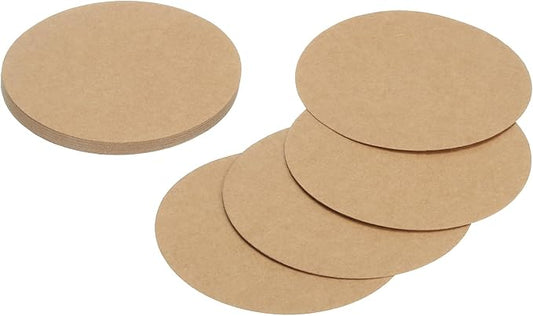 MECCANIXITY 24 Pcs Circle Card Stock, 3.9 Inch Round Cutouts Paper Thick