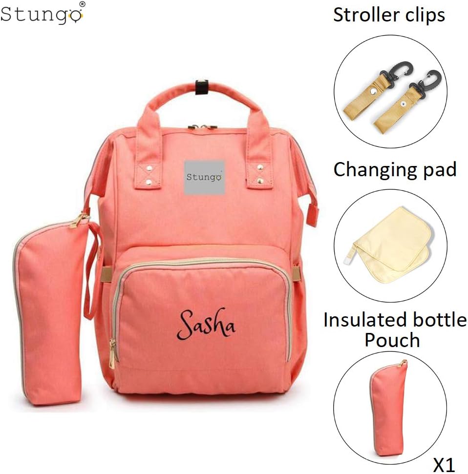 PERSONALIZED Large Diaper Bag Knapsack Custom Diaper bag Monogram Backpack